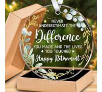 Retirement Gifts for Women, Coworker, Friend, Mom, Sorry Your Leaving Gifts, Happy Retirement Gifts, Unique Acrylic Keepsake