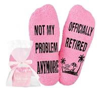 Retirement Gifts for Women Funny Retirement Socks Retirement Gift Ideas Fluffy Long Stockings Funny Socks Gifts for Retirees Colleagues Friends Retired Gifts for Women