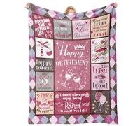 Retirement Gifts for Women, Happy Retirement Blanket - Best Retirement Day, Farewell Gifts for Nurse Coworker Boss Teacher Friends, Retirement Present for Women Friends, 60" x 50"