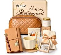 Retirement Gifts for Women Happy Retirement Gifts for Retired Friends Coworkers with Travel Bag Blanket Coffee Mug Spa Gifts Sets Retirement Basket Pamper Hampers for Women Mom Teachers Family