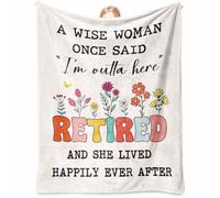 Retirement Gifts for Women, Leaving Gifts for Colleagues Women, Happy Retirement Presents for Friends Coworker Boss Teacher Nurse - Unique Retired Ideas Flannel Throw Blanket 50" x 60"