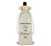 Retirement Gifts for Women Men Retirement Wine Bag Retirement Gifts for Him Her Friends Family Wine Bottle Bag Leaving Farewell Gifts for Colleagues Boss Manager Nurse Teacher