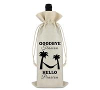 Retirement Gifts for Women Men Wine Bag Funny Retirement Gifts for Mom Dad Friends Grandma grandpa Leaving Farewell Gifts for Coworkers Boss Manager Teacher Nurse Doctor