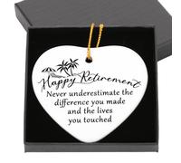 Retirement Gifts For Women - Never Underestimate The Difference You Made Ornament Thoughtful Gifts For Women Happy Farewell For Coworkers Retirement Gifts For Friend Teacher Nurse