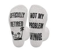 Retirement Gifts for Women Novelty Socks Funny Retirement Socks for Women Sock Happy Gifts Ideas for Ladies Friend (Beige)