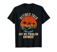 Retirement Gifts Vintage Retired 2026 Not My Problem Anymore T-Shirt