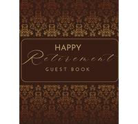 Retirement Guest Book to Sign Gold - Sign in Name & Leave Message