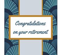 Retirement Guest Book with lined pages (hardback)