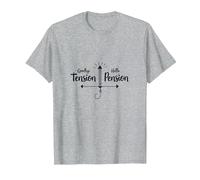 Retirement Humor: Goodbye Tension, Hello Pension T-Shirt, Men, Heather Grey, 5XL