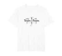 Retirement Humor: Goodbye Tension, Hello Pension T-Shirt, Men's Big and Tall, White, 4X Tall