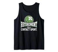 Retirement is A Contact Sport Bandaged Pickleball Tank Top