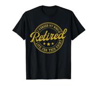 Retirement Men Women Retired I Worked My Whole Life for This Value Graphic T-Shirt, Men, Black, S