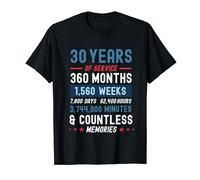 Retirement or Volunteer 30 Years of Service Award T-Shirt