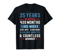 Retirement or Volunteer 35 Years of Service Award T-Shirt