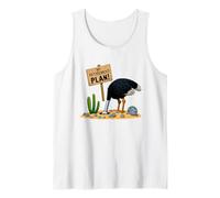 Retirement Ostrich with Head in The Sand Tank Top