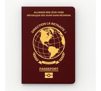 Retirement Passport - Original Colleague Gift Idea | Humour Guest Book to Complete for Men or Women | Funny and Personalized Souvenirs Notebook for Retirement Party & Departure Pot