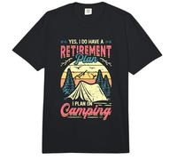 Retirement Plan Camping Retired Camper Comfort Colors Adult Heavyweight T-Shirt