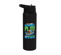 Retirement Plan Earn Dividends Go Sailing Captain Stainless Steel Insulated Water Bottle