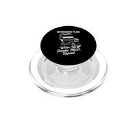 Retirement Plan Grandpa Smoker Barbecue Grill Master PopSockets PopGrip for MagSafe