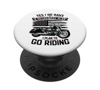 Retirement Plan Motorcycle Adventure PopSockets Adhesive PopGrip
