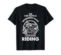 Retirement Plan Riding Motorcycle Humor Biker Life T-Shirt