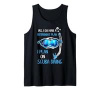 Retirement Plan Scuba Diving Funny Diver Quote Graphic Tank Top