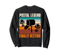 Retirement POSTAL LEGEND FINALLY RESTING Funny Postman Sweatshirt