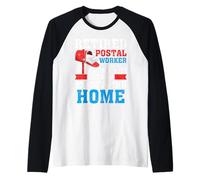 Retirement Postman Retired Postal Worker Raglan Baseball Tee