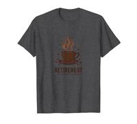 Retirement: The Longest Coffee Break Funny Celebration T-Shirt, Men, Dark Heather Grey, 5XL