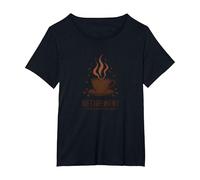 Retirement: The Longest Coffee Break Funny Celebration T-Shirt, Women's Plus, Black, 5X