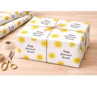 Retirement Wrapping Paper - Happy Retirement Gift Wrap Roll, Personalised Retirement Gift Wrap with Name, Funny & Elegant Retirement Party Wrapping Paper (Design 3, A1 23.4 x 33.1 inches)