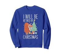 Retirement Xmas Pensioner - Retire Retired Sweatshirt, Adult Unisex, Royal Blue, Small