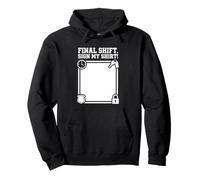 Retiring Officer Final Shift Sign Badge Duty Pullover Hoodie