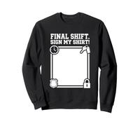 Retiring Officer Final Shift Sign Badge Duty Sweatshirt