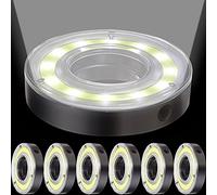 Retisee Night Golf Lights LED Glowing Putting Green Flags and Poles Glowing Hole Lights for Night Golf Party Camping(6 Pieces)