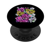 Reto Hearts Vintage 60s 80s Heart Child Girls Boys PopSockets Adhesive PopGrip