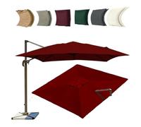 Retolo 3x4m Offset Umbrella Cover Durable Canopy Protector for Outdoor Patio Umbrellas Weather Resistant and UV Resistant Fits 4x/13x9.8ft Offset Umbrellas
