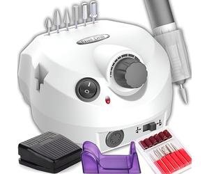 Retoo 65 W Professional Electric Nail Cutter Set with Adjustable Speed up to 35000 rpm, Nail File for Manicure Pedicure for Gel Nails, Acrylic Nails, Gel, Callus Removal, DIY, Red