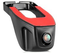 Retoo Black 1080P Dash Cam with G-Sensor and 170° Field of View, USB, 1920 x 1080 30 FPS, Car Camera Full HD with SD Card Support, Motion Detection, Front or Rear, Android Compatible