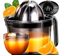 Retoo Citrus Juicer, Manual Lemon Squeezer, Plastic, Durable with Container, Dishwasher Safe, Juicer with Pourer, Lime Press, Orange Press, Fresh Pressed without Cores