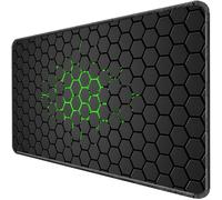 Retoo Mouse Mat Gaming 400 x 900 mm Waterproof Non-Slip Rubber for PC Office Work Study Laptop Computer Durable Materials Splash Protection Improves Speed Precision Black