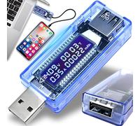 Retoo Multi-function USB Tester Multimeter with LCD Display, 4V - 20V, USB Digital Current Voltage Meter, Voltmeter, Ammeter, Capacity Power Charger Detector, Current A, Voltage V, Capacity mAh