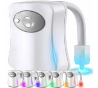 Retoo Toilet Night Light LED, Toilet Light with PIR Motion Sensor Light Sensor, Waterproof LED Washroom, Battery Operated, Toilet Light, Toilet Lighting