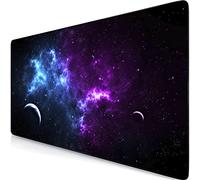Retoo XXL Mouse Mat, 785 x 400 mm, Large Gaming Mouse Mat with Cosmos Motif, Desk Mat, Special Surface, Improves Precision Speed, Fringe-Free Edges, Table Mat, Large Size