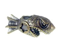 Retor Brass Knife Lanyard Beads, Knife Pendant Copper Shark Missile Shape for EDC 550 Paracord DIY Accessories ST#175