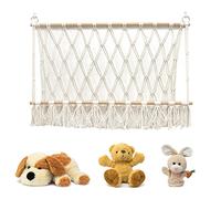 Retorno Stuffed Animal Net, Toy Net for Stuffed Animals | Corner Organizer Toy Hammock Plush Holder - Organize sultry collection, toy storage organizer in the bedroom or playroom