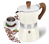 Retoteng Stovetop Espresso Maker, 3 Cup Moka Pot - 5oz Manual Cuban Coffee Percolator Premium Aluminum Italian Greca Coffee Maker Brewer