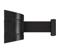 Retractab Safety Barrier Belt - 5m WallMounted Queue Line Rope for Playgrounds Parks Hotels - Durab Black Safety Solution for Crowd Control and Visitor Guidance