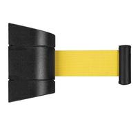 Retractab Safety Barrier5m ngthWallMounted Queue Control Rope for Playgrounds Parks and HotelsYellow Visitor nagement Solution