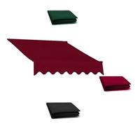 Retractable 13x6.5ft Patio ning Replacement Fabric - Waterproof Polyester Sune Canopy for Doors Markets Dec - Red (4.5x4m/15x13ft)